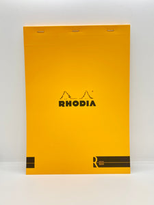Rhodia "R" Stapled A4 Notepad #18 Blank Orange
