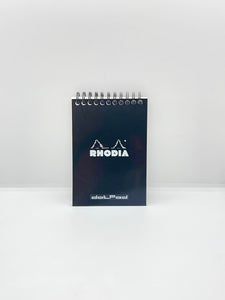 Rhodia Wirebound A6 Notepad #13 Dot Grid Black