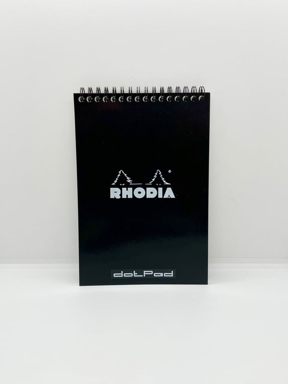 Rhodia Wirebound Lined Paper Notebook in Black - 9 x 11.75 - Pens Rhodia Wirebound Lined Paper Notebook in Black - 9 x 11.75 - Pens