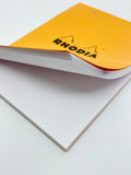 Rhodia Stapled Notepad #18 Blank Orange