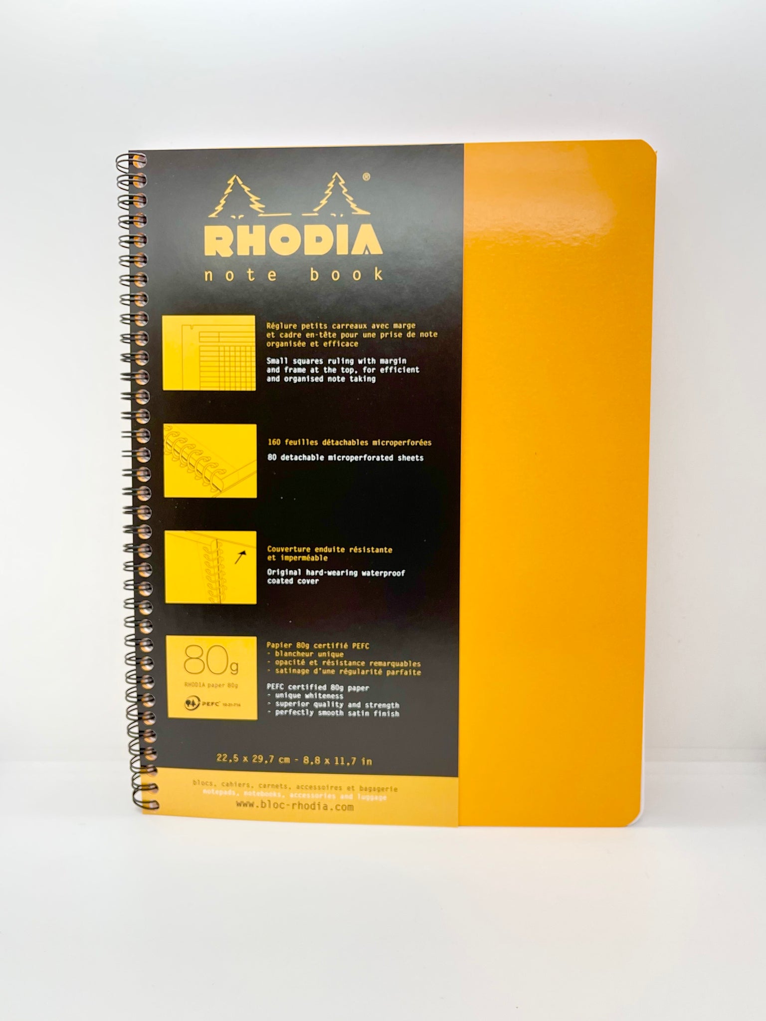Rhodia 4 Color Book 9 in. x 11 3/4 in. Orange