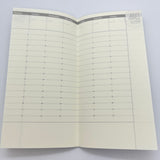 Traveler's Notebook Regular Refill 018 Free Diary (Weekly Vertical)