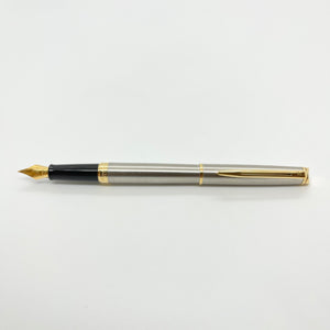 Waterman Hemisphere Fountain Pen Stainless Steel Gold Trim