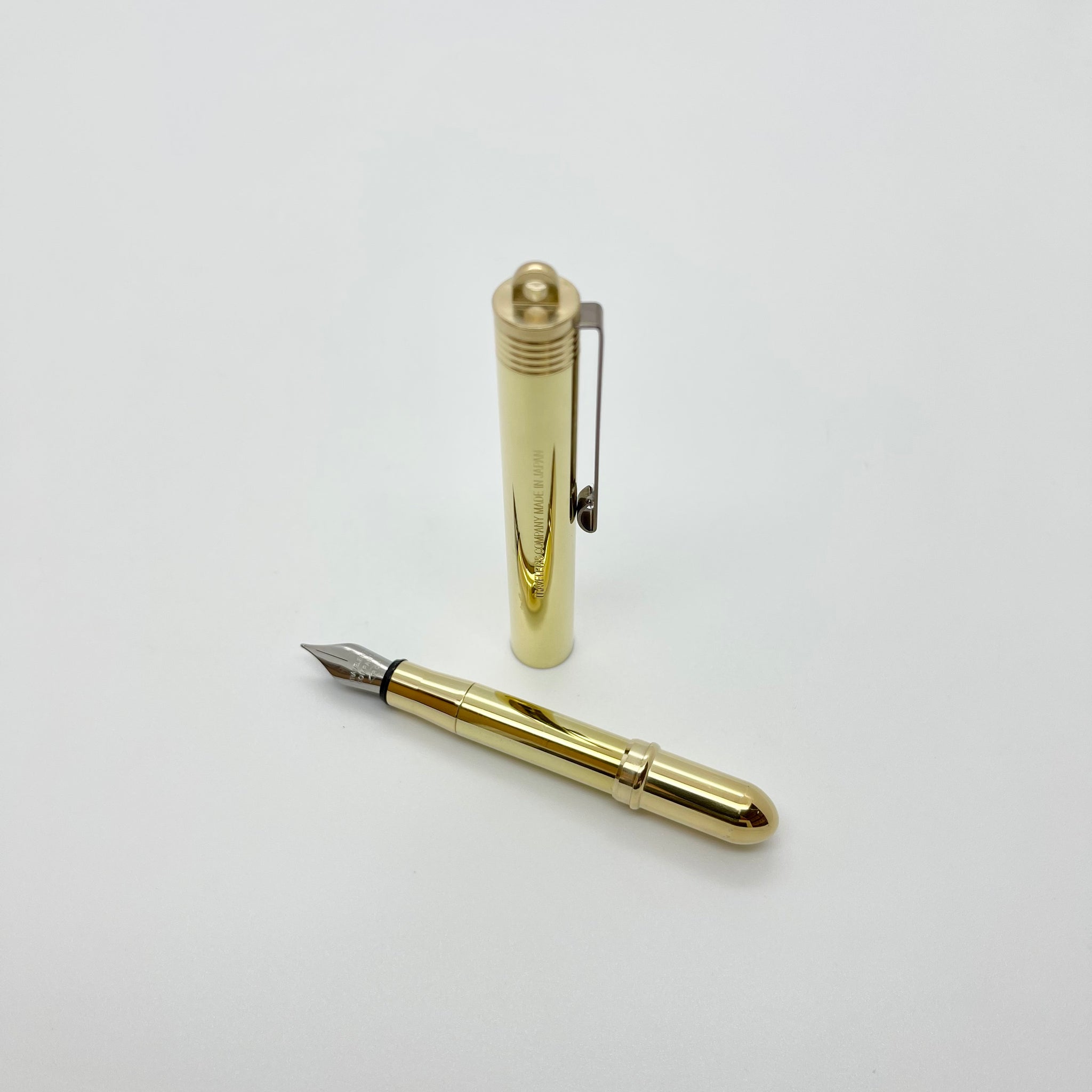 Traveler's Company Brass Fountain Pen, Fine – Midoco Art & Office Supplies