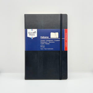 Quo Vadis Habana A5 Hardcover Notebook Ruled Black
