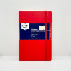 Quo Vadis Habana A5 Hardcover Notebook Ruled Red