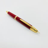 Pilot Vanishing Point Fountain Pen Red With Gold Trim