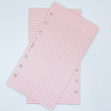 Filofax Personal Pink Ruled Notepaper