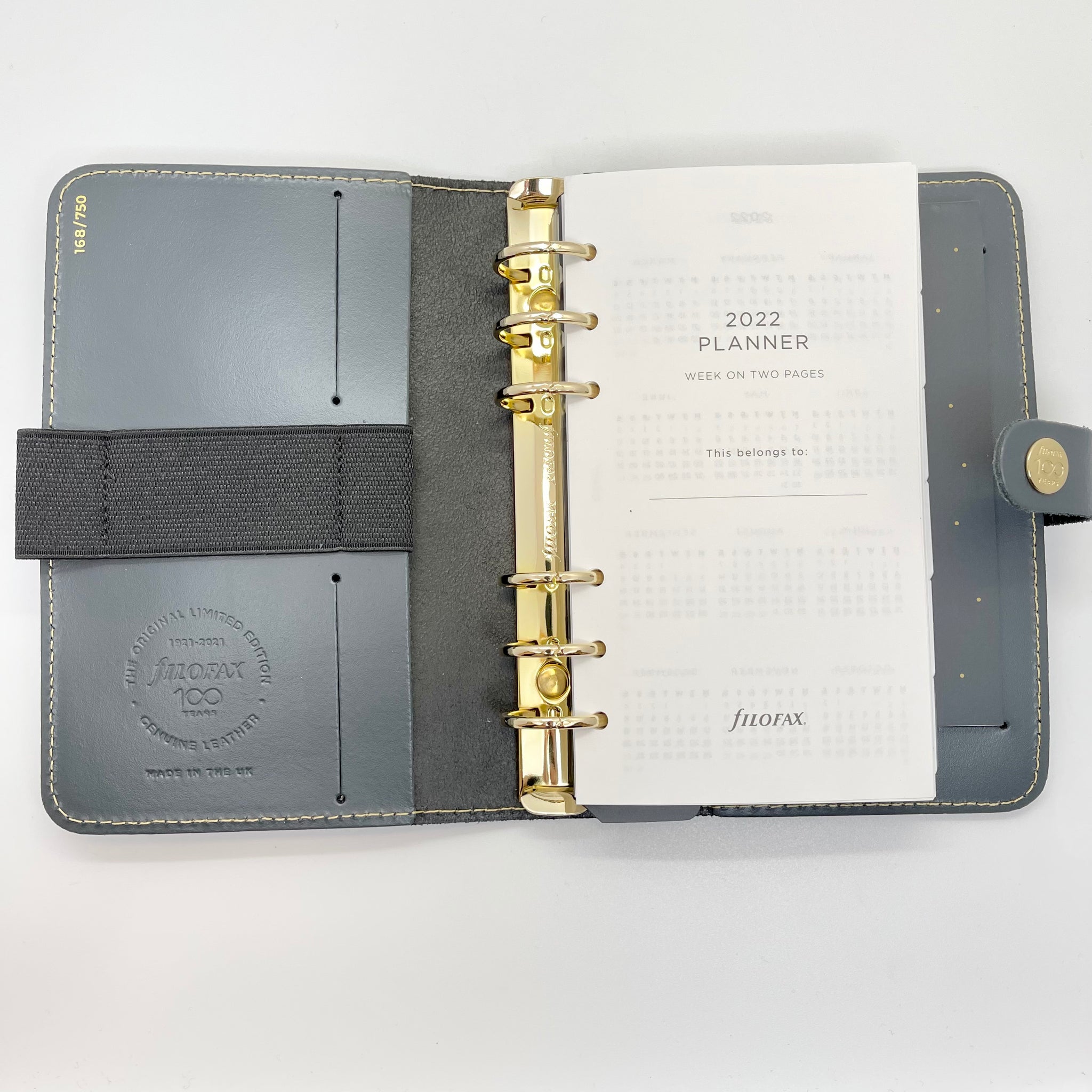 Filofax Original Personal Organizer Charcoal- Centennial