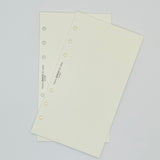 Filofax Personal Plain Notepaper Cotton Cream