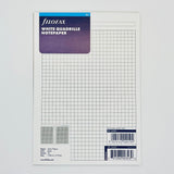 Filofax A5 White Quadrille Notepaper
