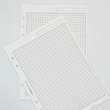 Filofax A5 White Quadrille Notepaper