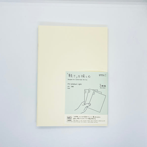 Midori MD Notebook Light A5 Grid (3-Pack)