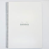 Rhodia Wirebound A4 Notebook #18 Lined Ice White