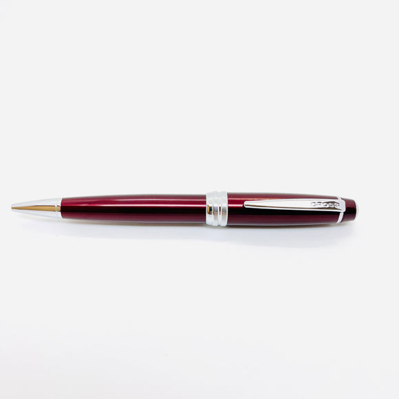 Cross Bailey Ballpoint Red Lacquer Chrome Trim